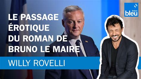 Le passage érotique du roman de Bruno Le Maire Le billet de Willy