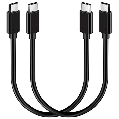 Amazon SUMPK 1FT USB C To USB C Cable 100W 2 Packs Short USB C 3