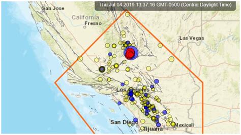 California Earthquake Today 6 4 Magnitude Map And Damage