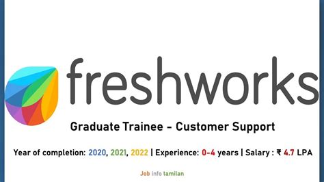 Freshworks Recruitment 2022 Graduate Trainee Customer Support 4