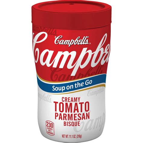 Campbell S Soup On The Go Creamy Tomato Parmesan Bisque Soup Shop Soups And Chili At H E B