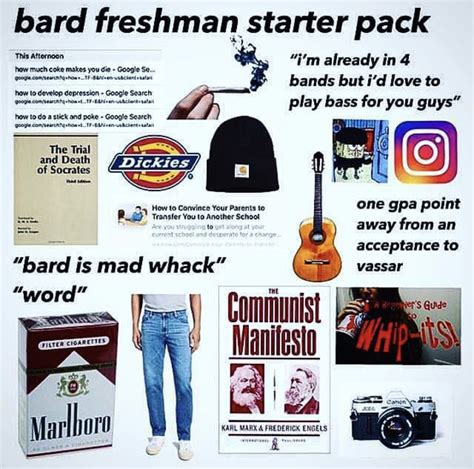 Bard College Freshman Starter Pack R Starterpacks