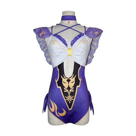 Genshin Impact Hutao Cosplay Swimsuit Anime Lisa Ms Hina Hu Tao Bikini