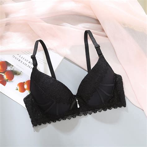 New Sexy Lace Push Up Women Brassiere Underwear Adjustable See Through Lace Lingerie
