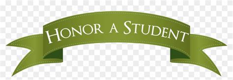 Honor A Student Ribbon Banner Png Free Transparent Png Clipart