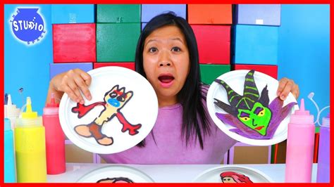 Disney Pancake Art Challenge Learn How To Do Diy Pancake Art Youtube