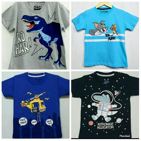 Jual Sz 1 10 Kaos Anak GAMBAR ASTRONOT ALIGATOR DINO ROAR ABU