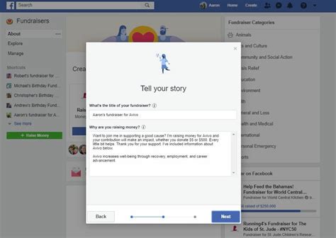 how to create a fundraiser on facebook as a nonprofit