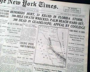 1928 Okeechobee Hurricane - MP/NOD Historical Society