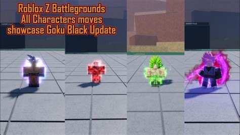 Roblox Z Battlegrounds Goku Black Update Moves Showcase YouTube