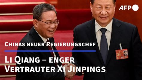 Li Qiang Enger Vertrauter von Chinas Präsident Xi AFP YouTube