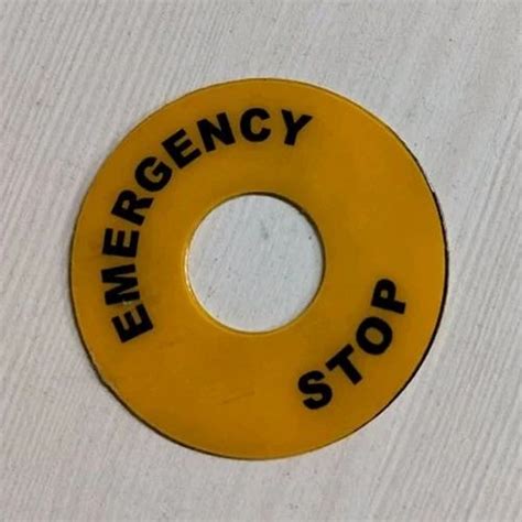 Emergency Stop Vinyl Sticker at Rs 8/piece | Vinyl Sticker in Bengaluru ...