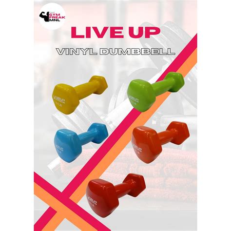 Live Up Vinyl Dumbbells Lbs Pair Shopee Philippines