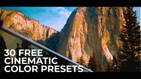 Free Cinematic Color Presets For Premiere Pro