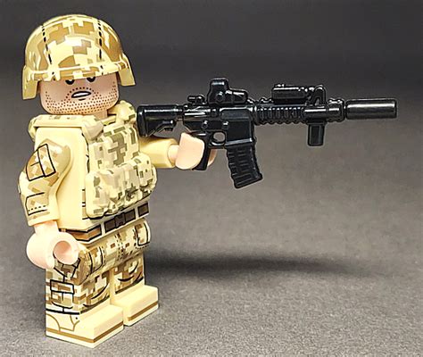 Brickarms M4 Force Recon Rifle W Peq Lego Minifigure Weapon