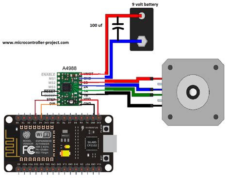 Nodemcu Esp8266 12 E Controlling Stepper Motor Over Wifi Stepper