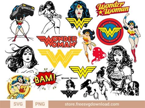 Wonder Woman Svg Bundle Fsd J7 Store Free Svg Download