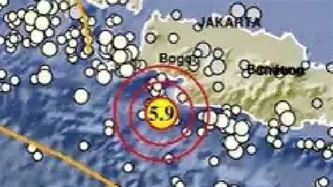 Gempa Terkini M 5 9 Di Bayah Banten Guncangannya Dirasakan Kencang Di