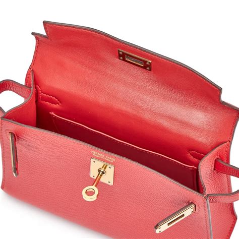 Hermès Rouge Tomate Epsom Mini Kelly Ii 20 Gold Hardware 2016