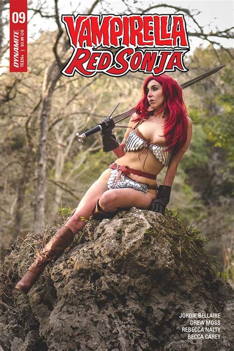 MAR201273 VAMPIRELLA RED SONJA 9 CVR D ATHENA ROSE COSPLAY