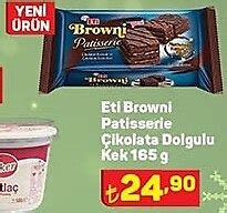 Eti Browni Patisserie Çikolata Dolgulu Kek 165 g İndirimde Market