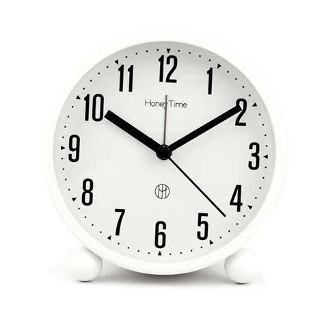 Analog Alarm Clock Inch Super Silent Non Ticking Small Clock With