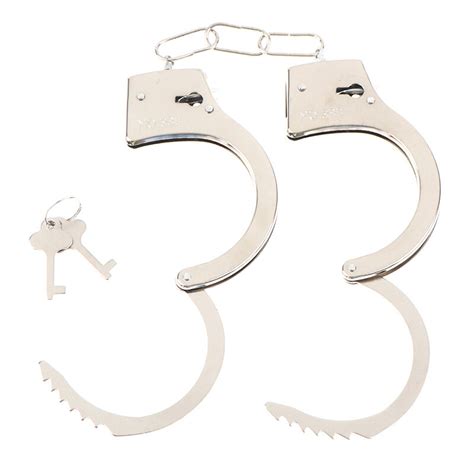 Children Handcuffs Toy Boy Funny Prank Role Cosplay Tools Kids Toys Silver Metal Handcuffs With ...