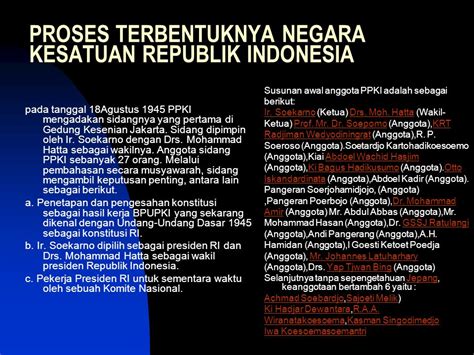 Proses Terbentuknya Negara Indonesia Secara Singkat