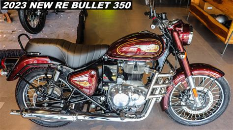 New Launch😍2023 Royal Enfield Bullet 350 Maroon Color Standard Obd 2 Detailed Review On Road