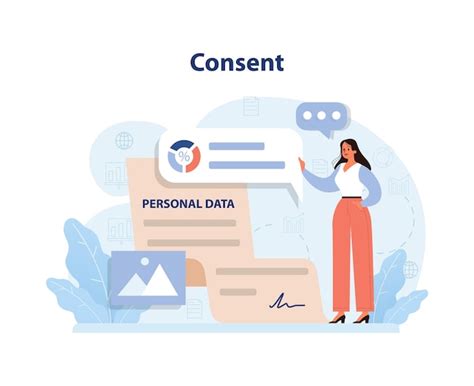 Premium Vector Consent Concept Illustration A Professional Woman