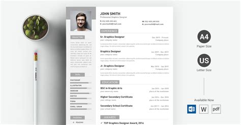 John Smith Word Docx Resume Template TemplateMonster