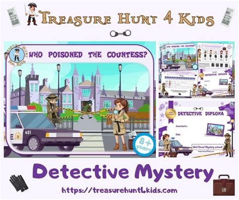 The Countess Poisoning Mystery Game Treasure Hunt 4 Kids Mystery