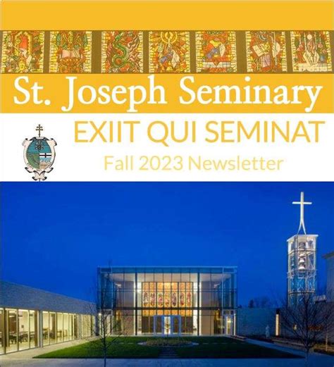 Exiit Qui Seminat Fall 2023 Newsletter St Joseph Seminary