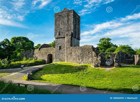 Mugdock Castle, Scotland. stock image. Image of reserve - 188560501