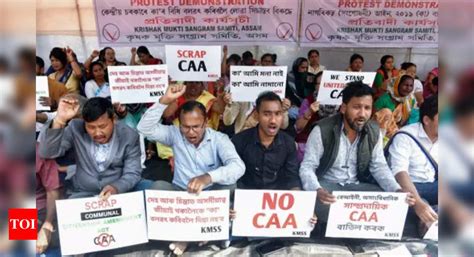 Anti Caa Stir Back In Assam Fresh Demonstrations Against The