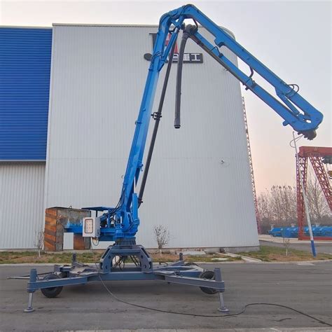 M Mobile Spider Plaing Boom With Wheel Hydraulic Concrete Placer