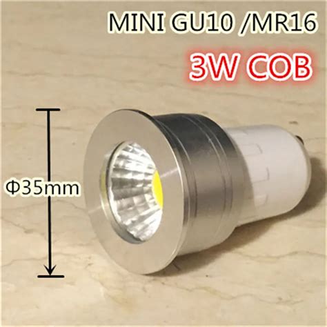 Small Lamp Mini Gu Mm Spotlight W Dimmable Led Bulb V V Mr