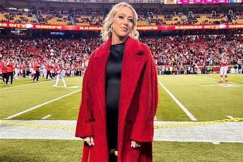 Pregnant Brittany Mahomes Poses In Naked Dress With Daughter Sterling In Maternity Photo Shoot