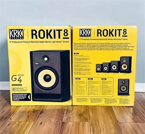 KRK RoKIT 8 G4 POWERED STUDIO Monitor Brand New Jpeg