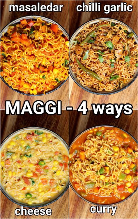 Maggi Noodles Recipe Maggi Masala Ways Cheese Vegetable Maggi