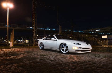 White With Dark Eyes Nissan 300ZX Gets Dark Smoke Headlights CARiD