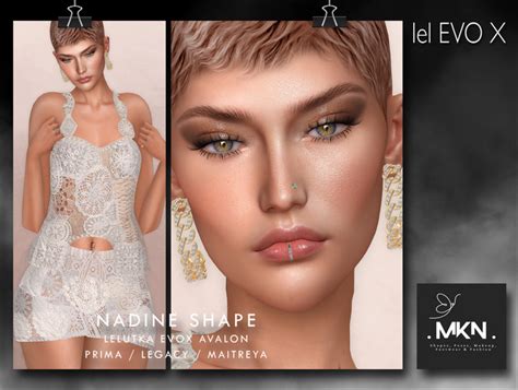 Second Life Marketplace Mkn Nadine Shape [lelutka Evox Avalon V3 1]