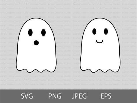 Cute Ghost Svg Bundle Ghost Svg Boo Svg Ghost Face Cute Ghost Svg