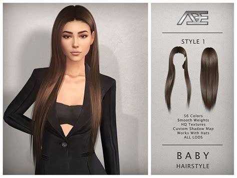 Ade Darma S Baby Style 1 Hairstyle Sims Hair Hairstyle Sims 4 Tsr