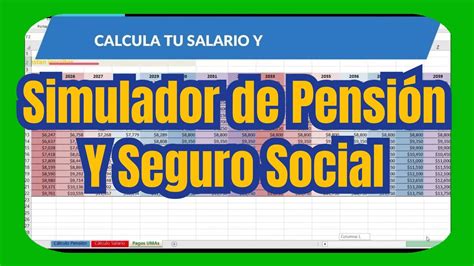 Descargar simulador de pensión en Excel YouTube