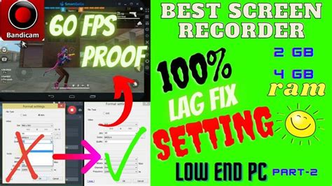 How To Record Games With No Lag Or FPS Drop Bandicam Best Settings