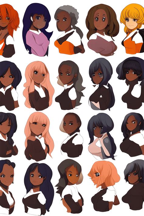 Black Girl Anime Characters · Creative Fabrica, 58% OFF