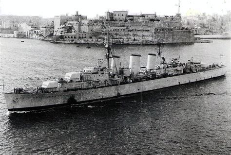 HMS Manxman exiting the Grand Harbour of Malta Vintage Photo | Royal ...