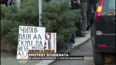 Protest Studenata Blokirana Raskrsnica U Centru Beograda Youtube