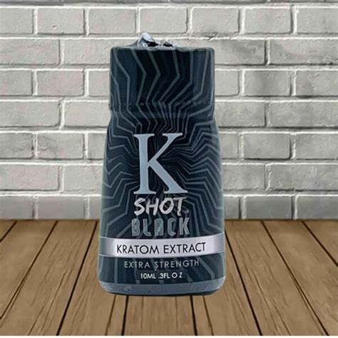 K Shot Black Extra Strength Liquid Kratom Extract Shot Great CBD Shop